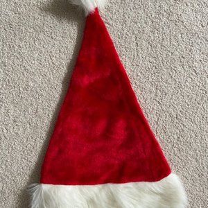 - Seasonal festival Adult Christmas velvet material SANTA hat